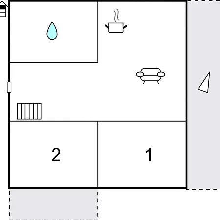 Two-bedroom In Cibaca شقة